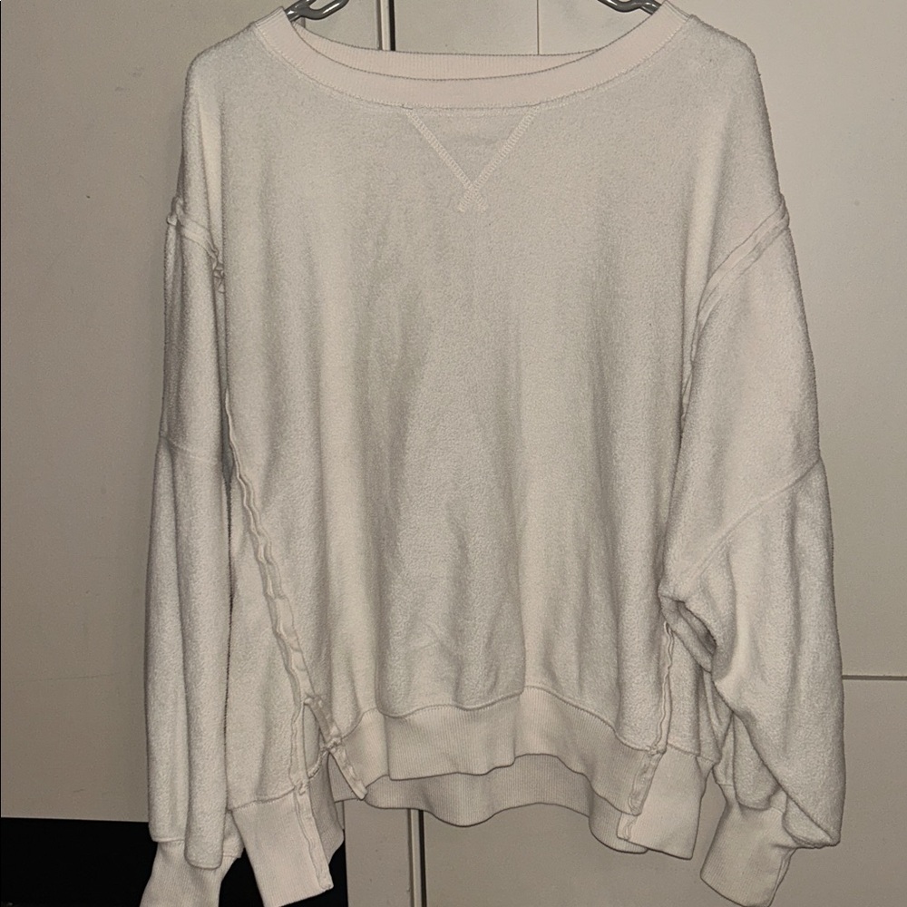 Women's White off the shoulder Sweater